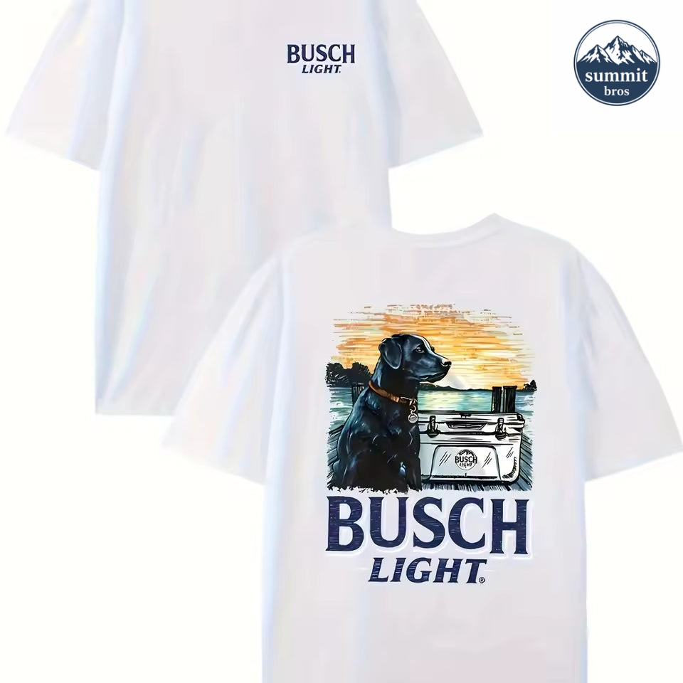 Busch Light Sunset Dog T-Shirt