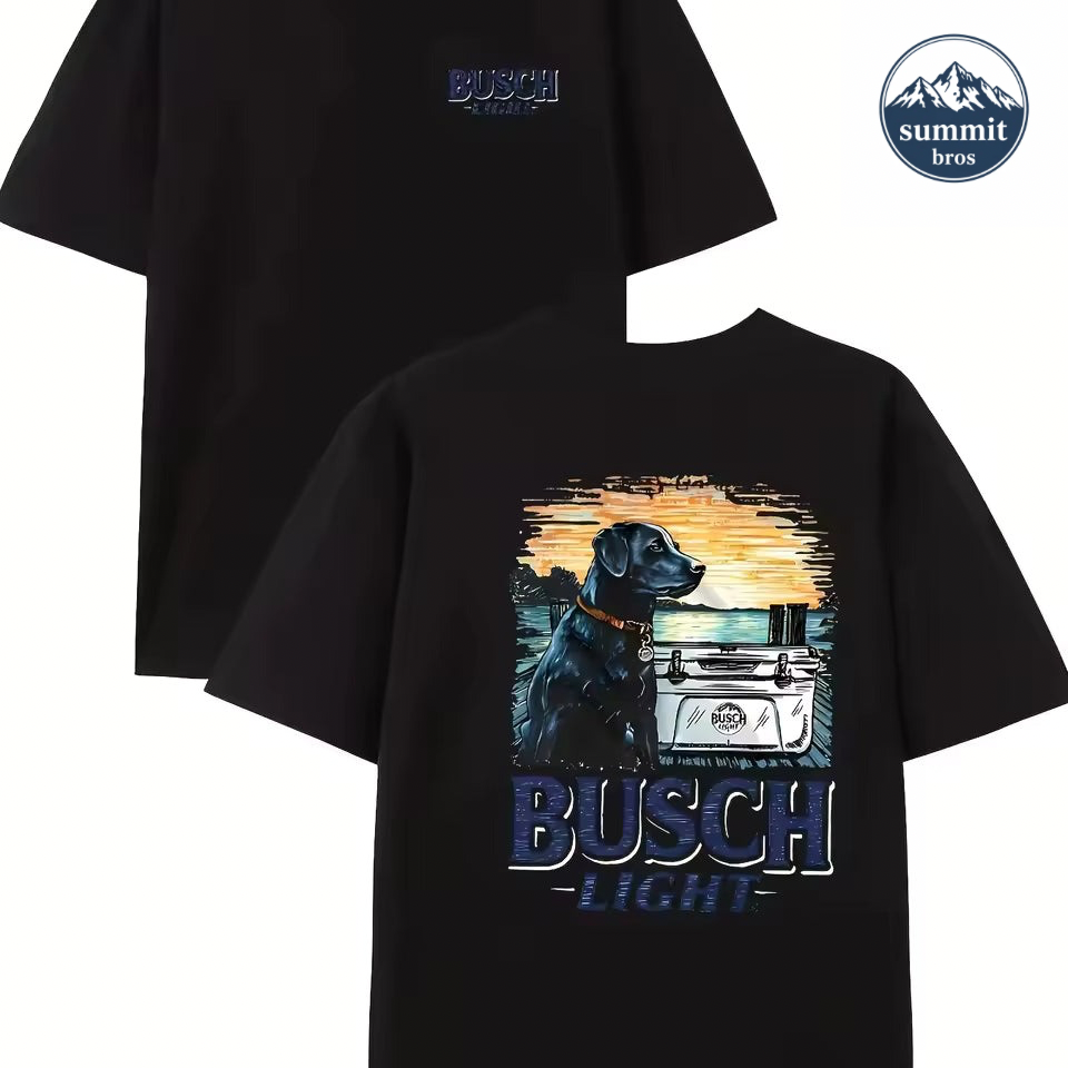 Busch Light Sunset Dog T-Shirt